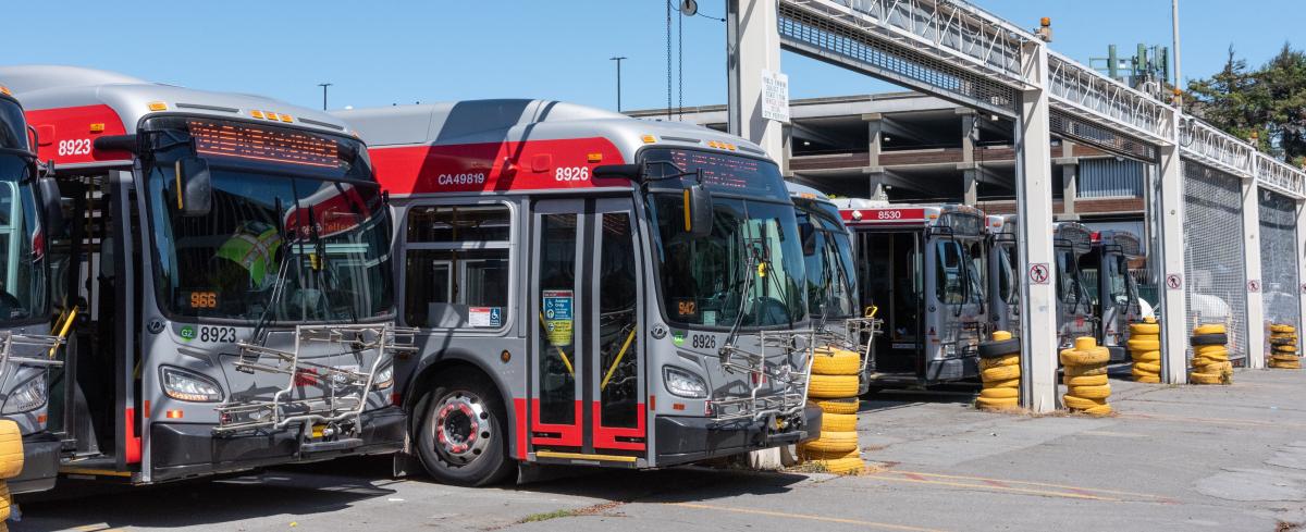 coaches outside of Kirkland Bus Yard