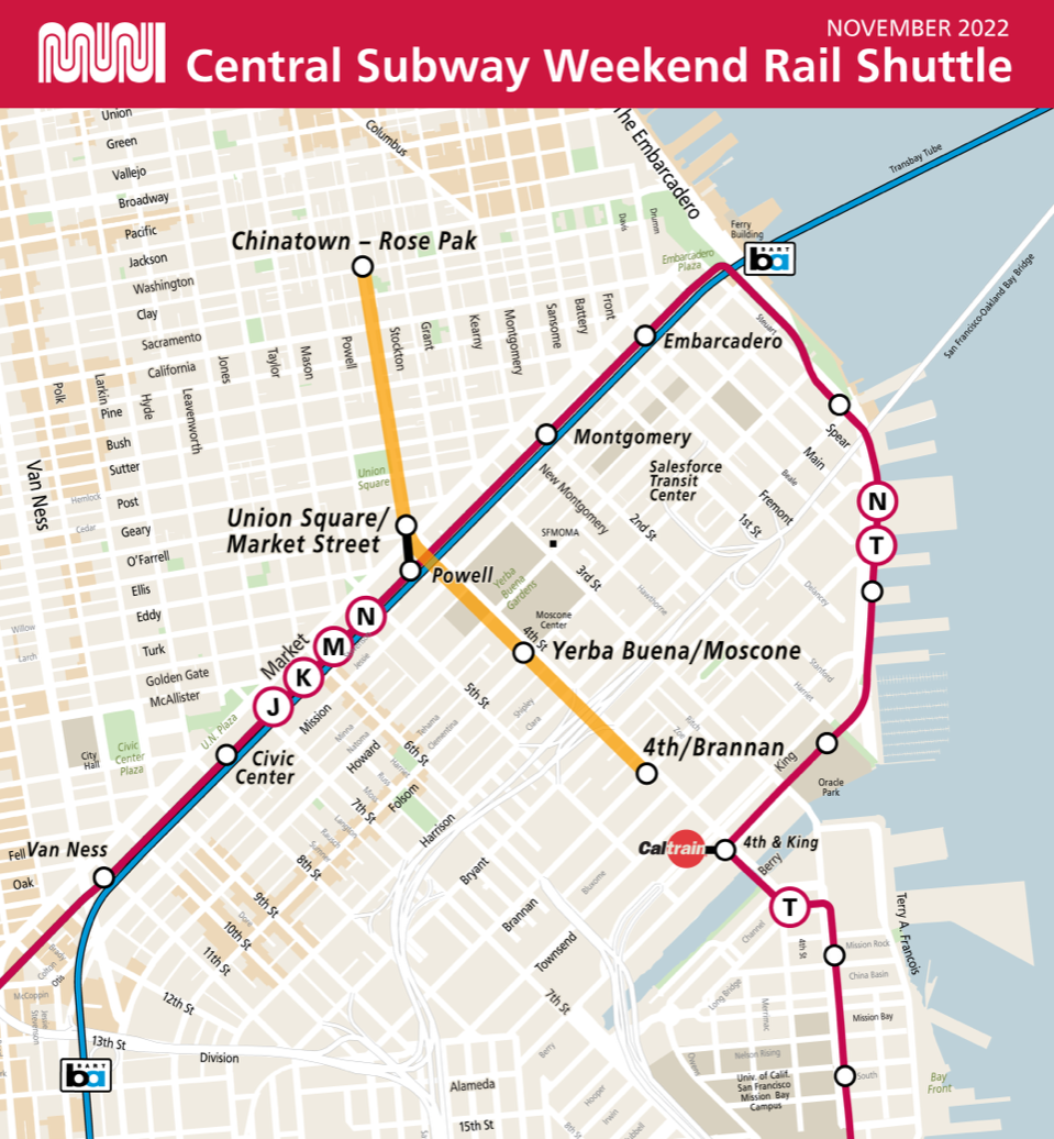 Central Subway Opens November 19 with Special Weekend Service