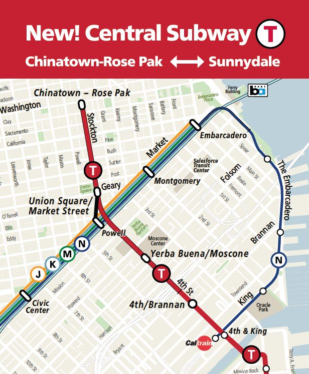 New T Third Route in Central Subway Starting January 7