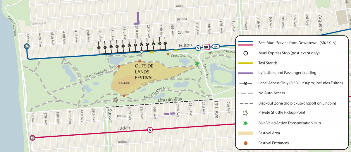 Outside Lands Event Map