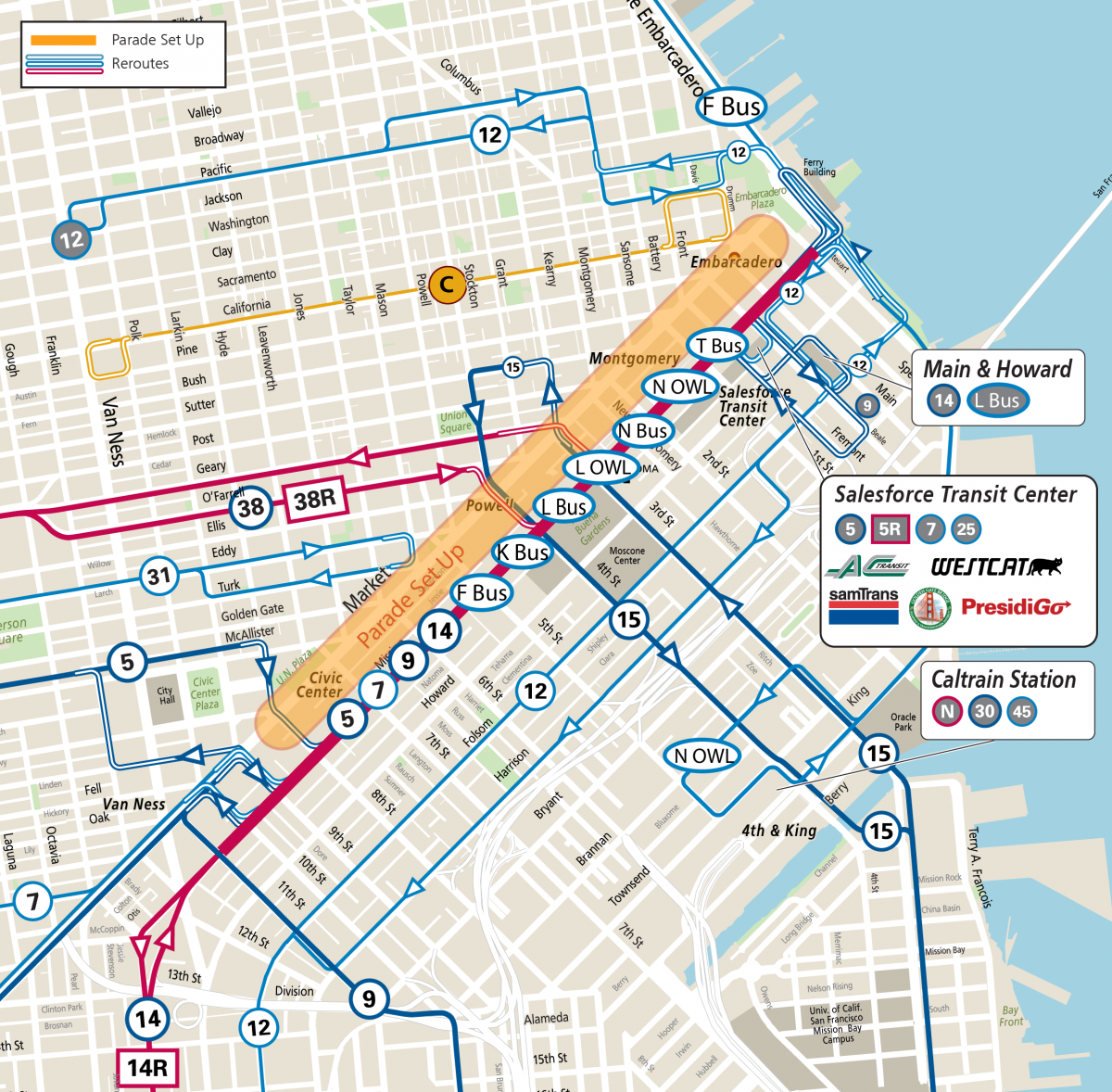 Warriors Parade 2025 Map