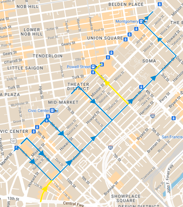 BMS Eastbound Bike Detour