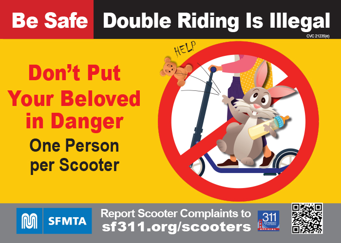 Image. Be safe, double riding is illegal