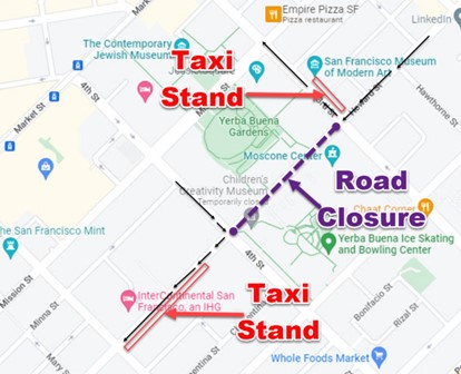 Dreamforce 2023 Taxi Stands