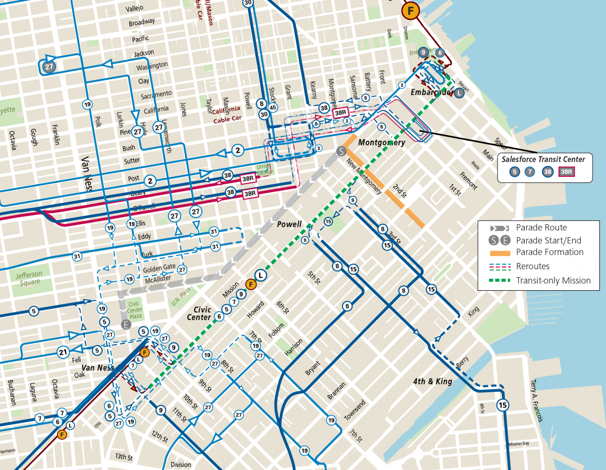 St. Patrick's Day 2023 Reroute Map