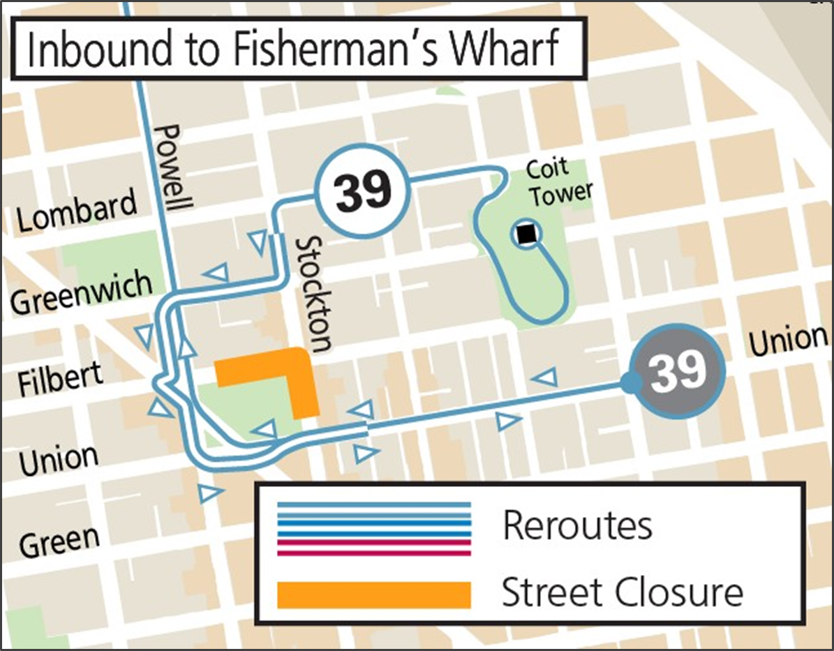 Inbound 39 Reroute Map