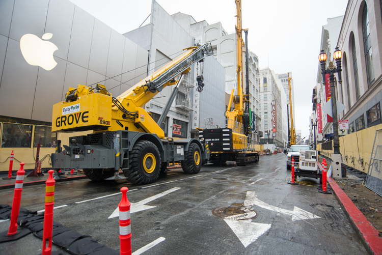 Construction on Stockton Street