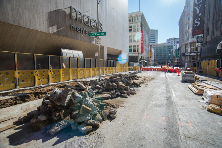 Construction on Stockton Street