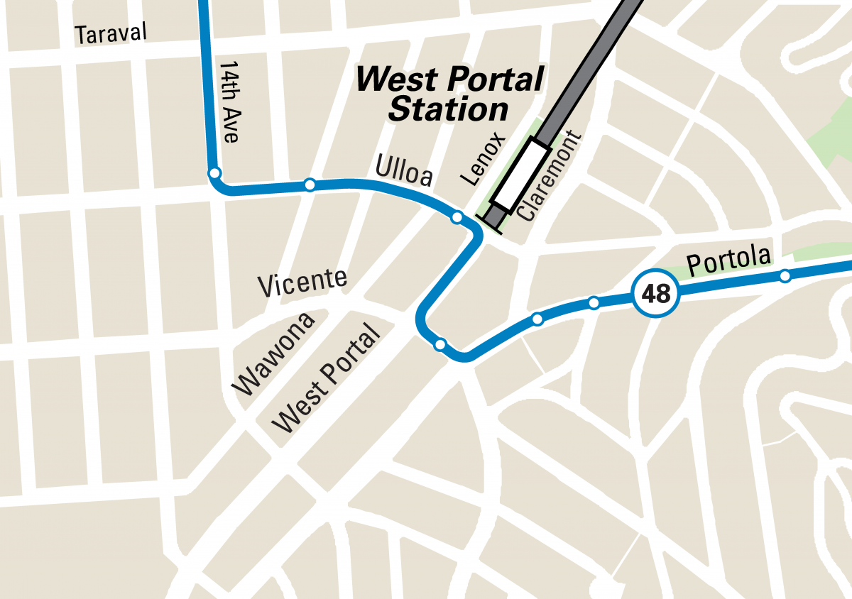 West Portal map