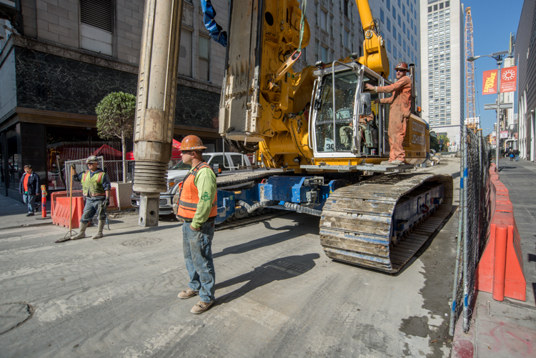 Construction on Stockton Street