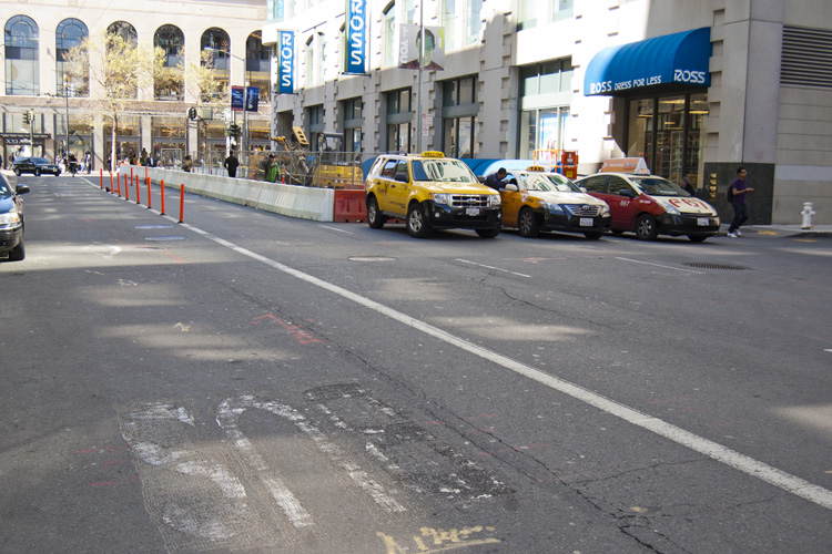 Photo of taxi stand at 4th and Stevenson