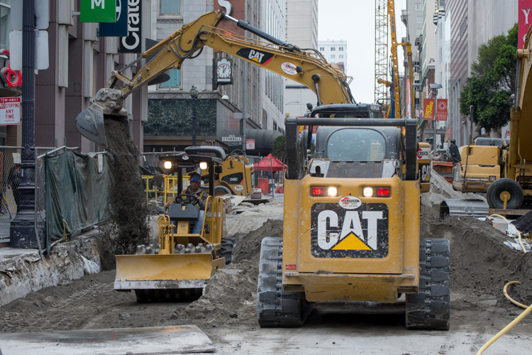 Construction on Stockton Street