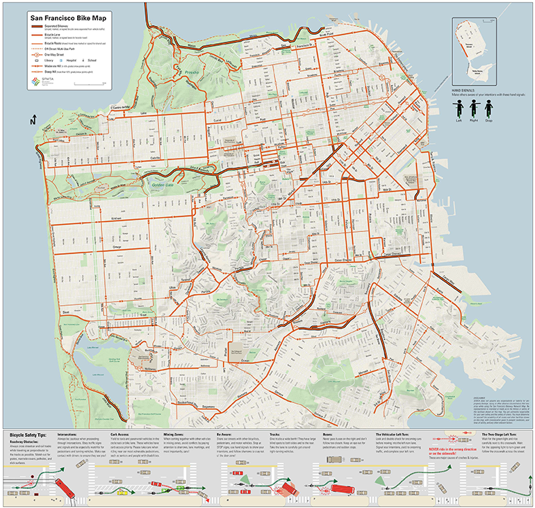 map of san francisco san francisco bike network map sfmta map of san francisco san francisco bike network map sfmta