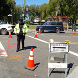 union street crosswalk with traffic control