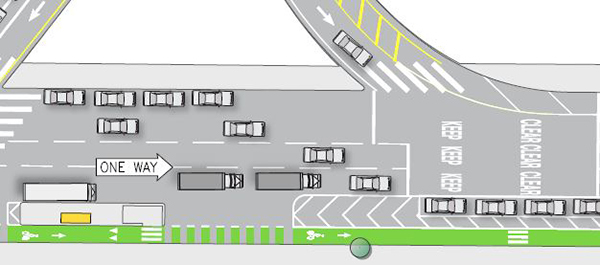 8th Street Phase 2 - plan view section