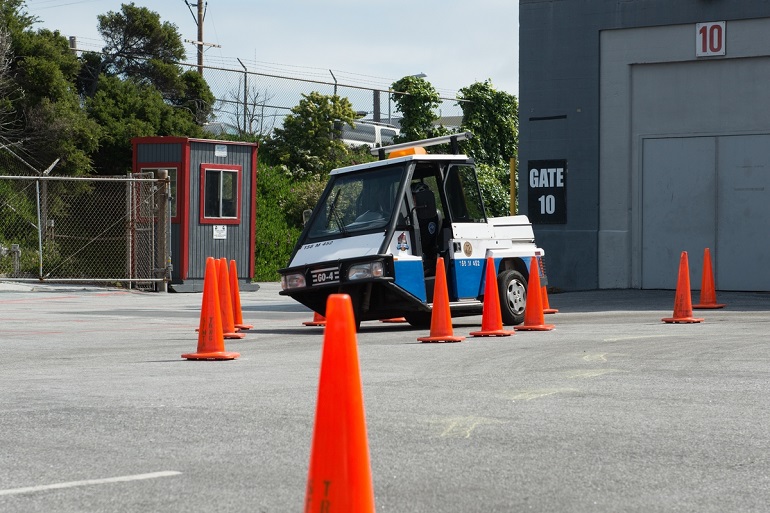 Go-4 being put through its paces in the PCO course at the roadeo.