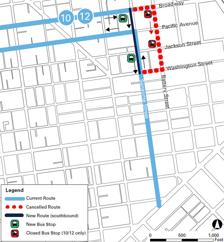 10 and 12 Route Changes