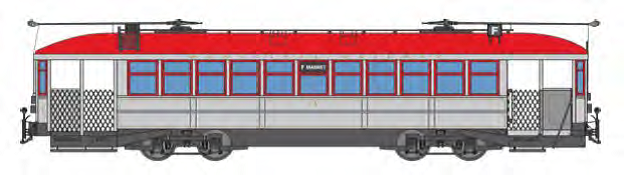 Drawing of streetcar