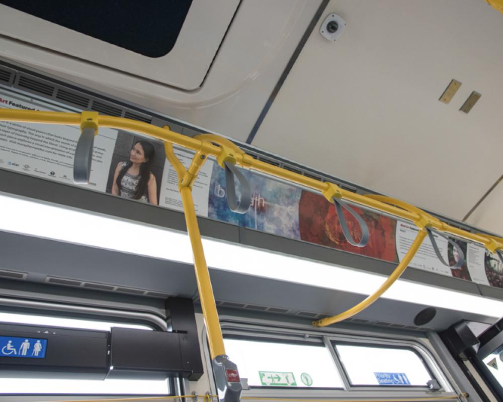 artwork in bus