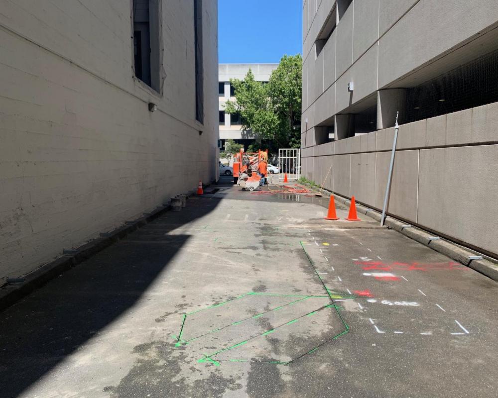 Performing Arts Garage Under Construction