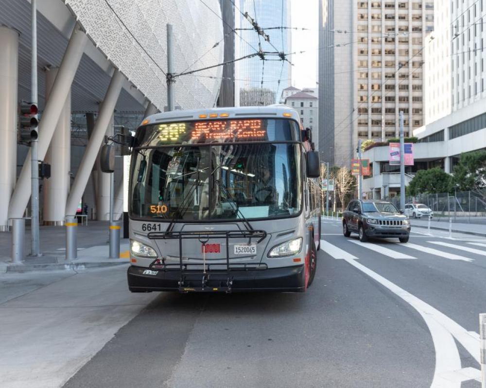 38R Muni bus on Beale Street