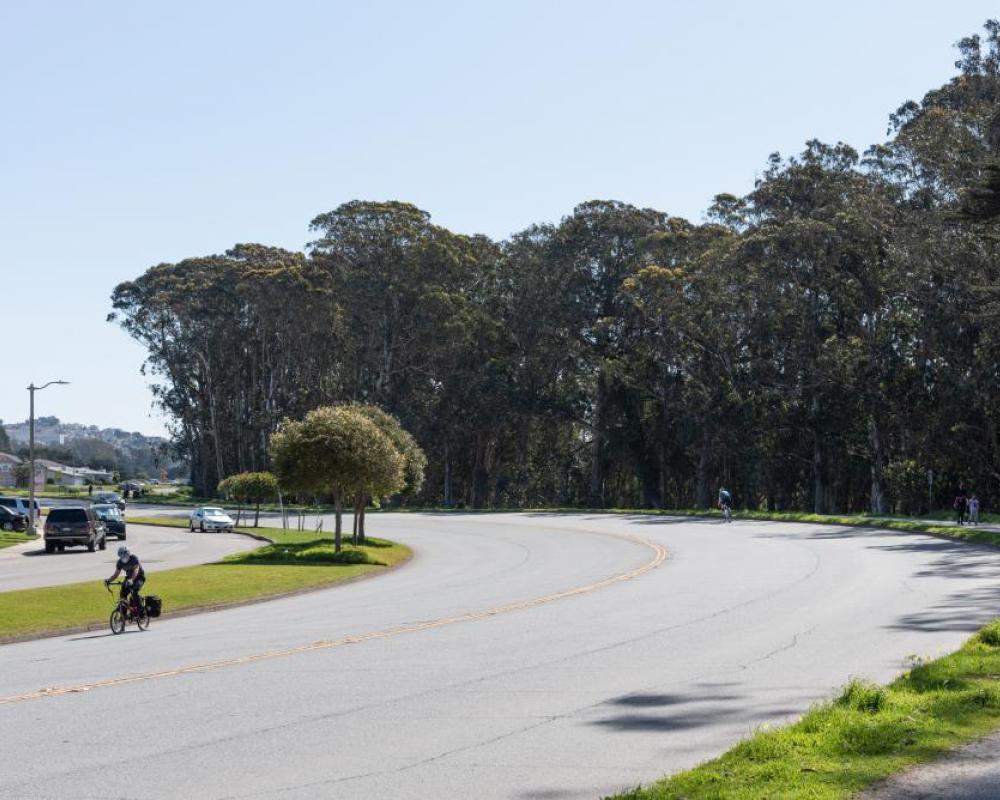 Lake Merced Boulevard heading towards Skyline Boulevard (existing conditions)