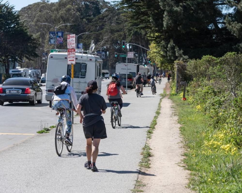 Lake Merced Boulevard, State Drive and Font Boulevard (existing conditions)