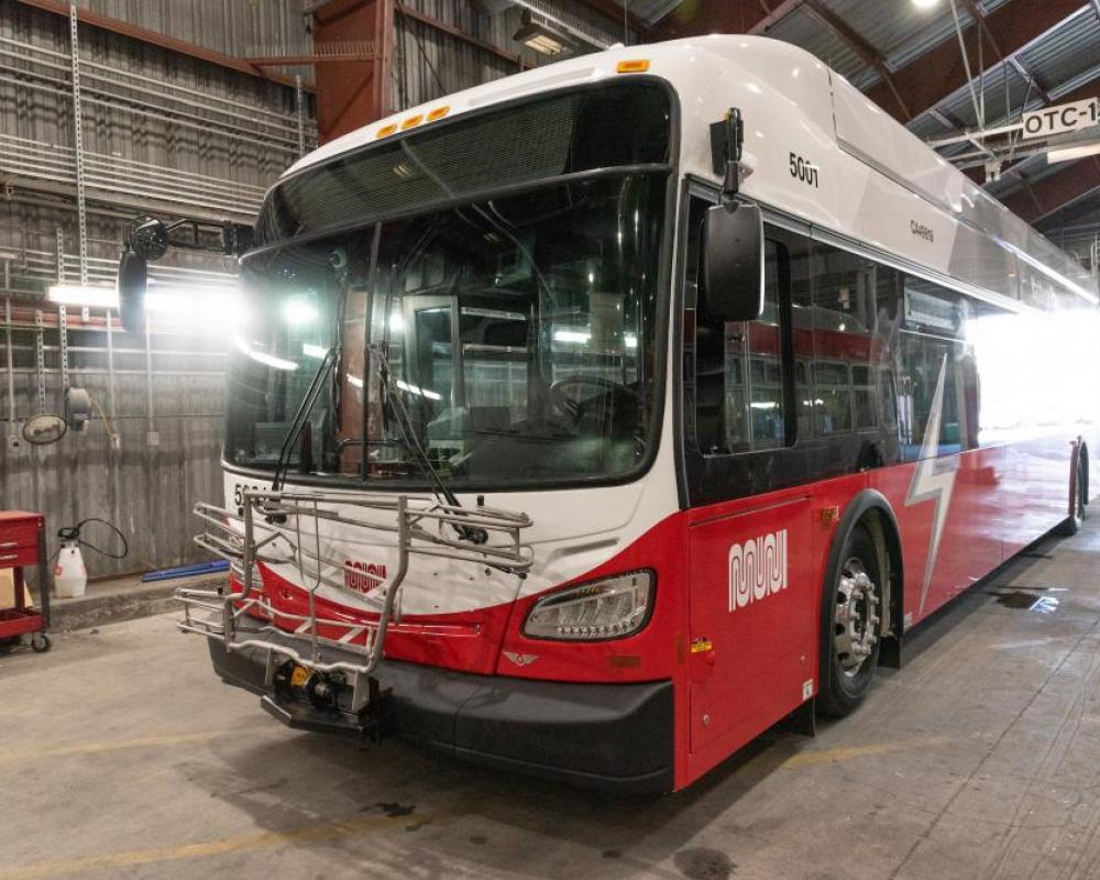 First Battery Electric New Flyer Coach