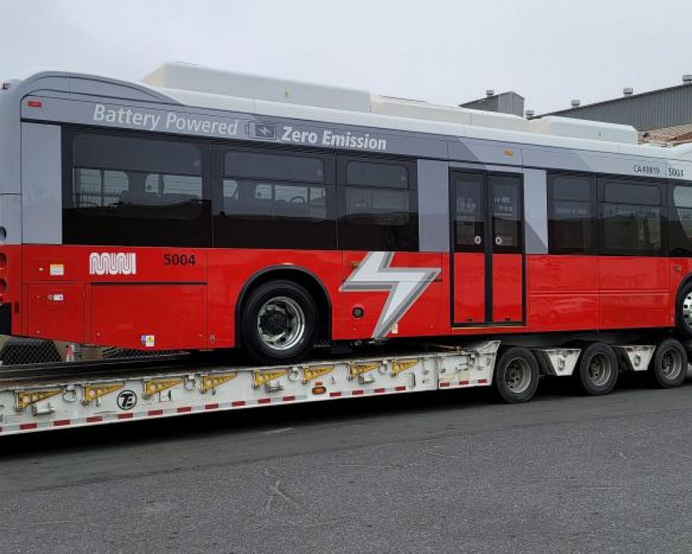 First BYD battery electric bus