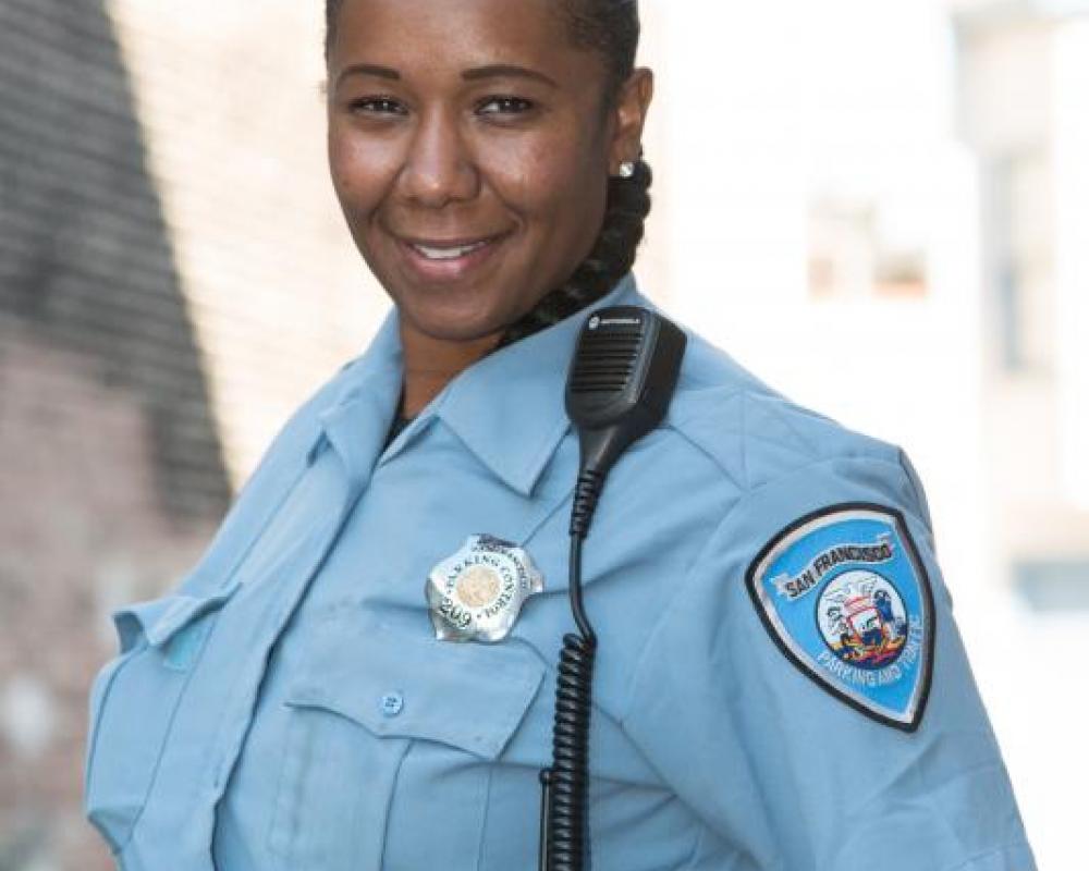 Parking control officer photo