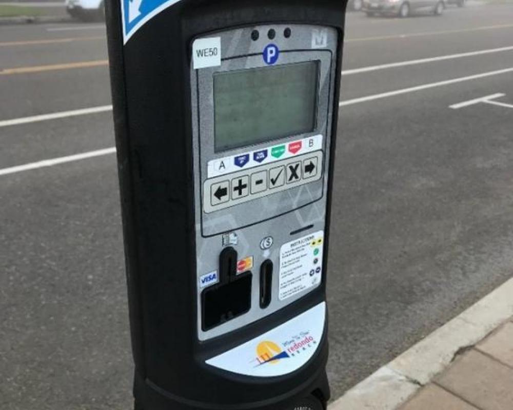 Image of New single space pay-by-license paystation system close up shot