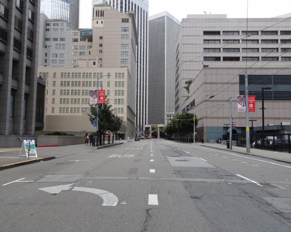 Main Street looking north toward Market Street