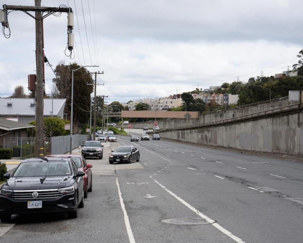 Alemany Blvd. and Ellsworth St. looking eastward