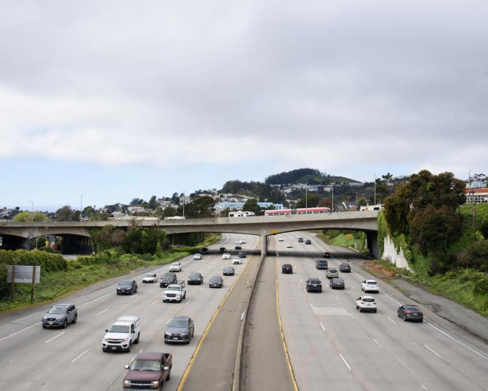 I-280 looking westward