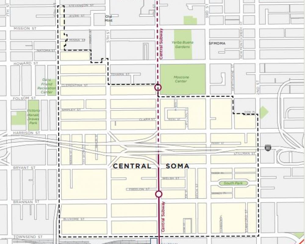 Central SoMa Plan Map