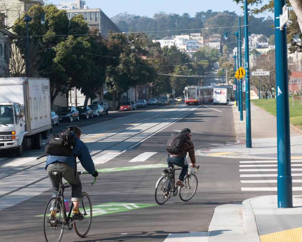 Class III: Vehicle-Bike Share-Use Travel Lane (Sharrow)