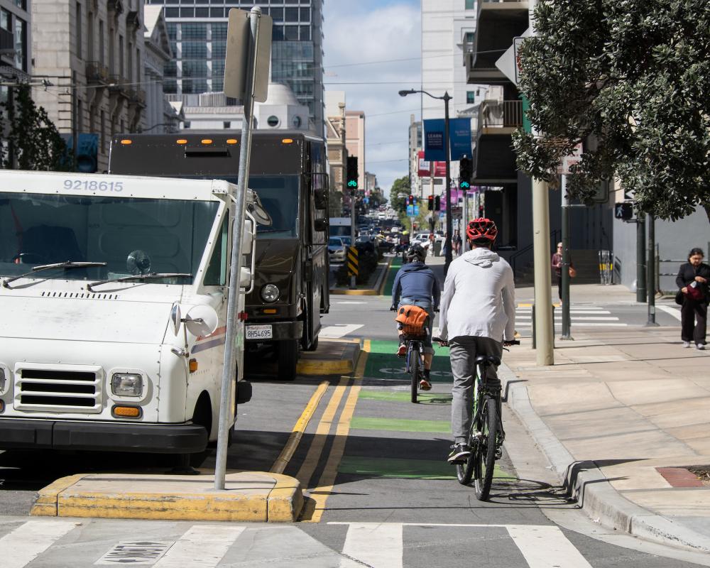 contraflow bike lane