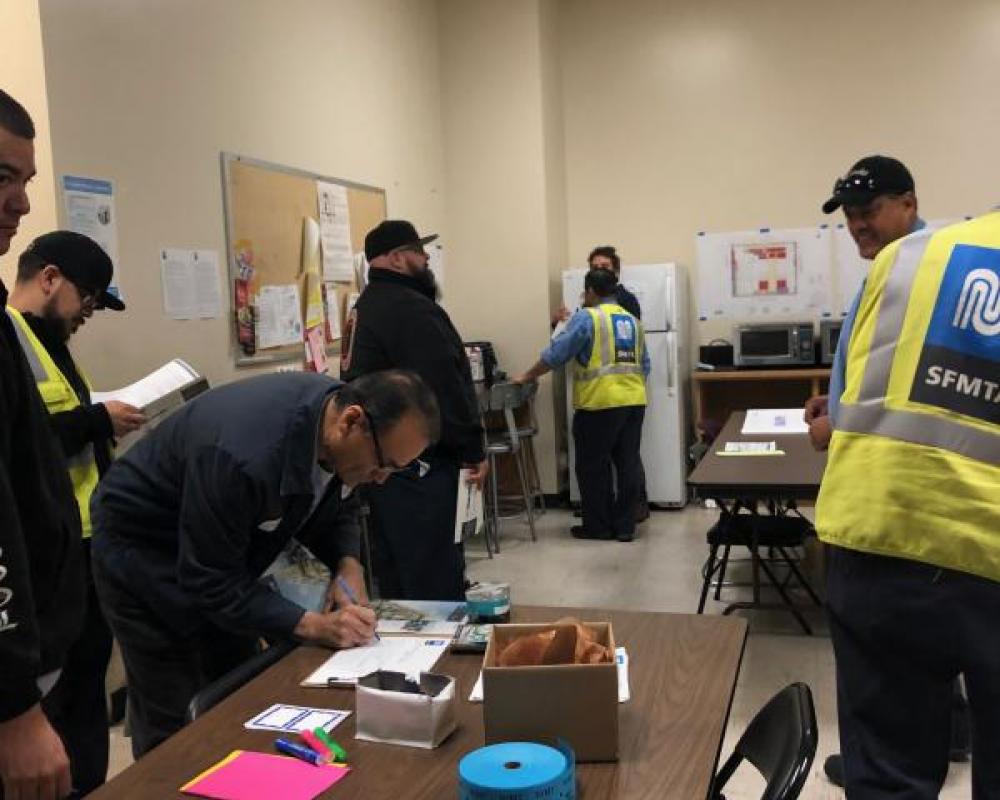 Meeting with Potrero Yard Maintenance Staff October 2019