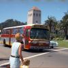 woman and child with Muni bus in Golden Gate Park
