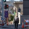 Image of new pedestrian countdown signal at Geary and Laguna.