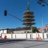 Image of a new traffic signal at Buchanan Street, where a new crosswalk is planned to be built.