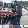 Image of new crosswalk being built at Webster next to the pedestrian bridge