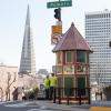 cable car signal tower at Powell and California Streets