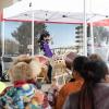 Melody Takata of GenRyu Arts doing a Taiko drumming performance