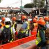 Photo of interns at construction site