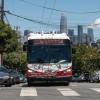 New battery electric buses are testing routes on San Francisco hills
