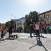 Children and families celebrate open streets in San Francisco during Phoenix Day.