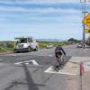 Speed Hump at Lower Great Highway and Ortega