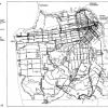  Black and white transit map drawing