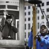 Ten-time Bell Ringing Champion Carl Payne, on the left in 1981 and on the right in 2013 at the Cable Car Bell Ringing Contest.